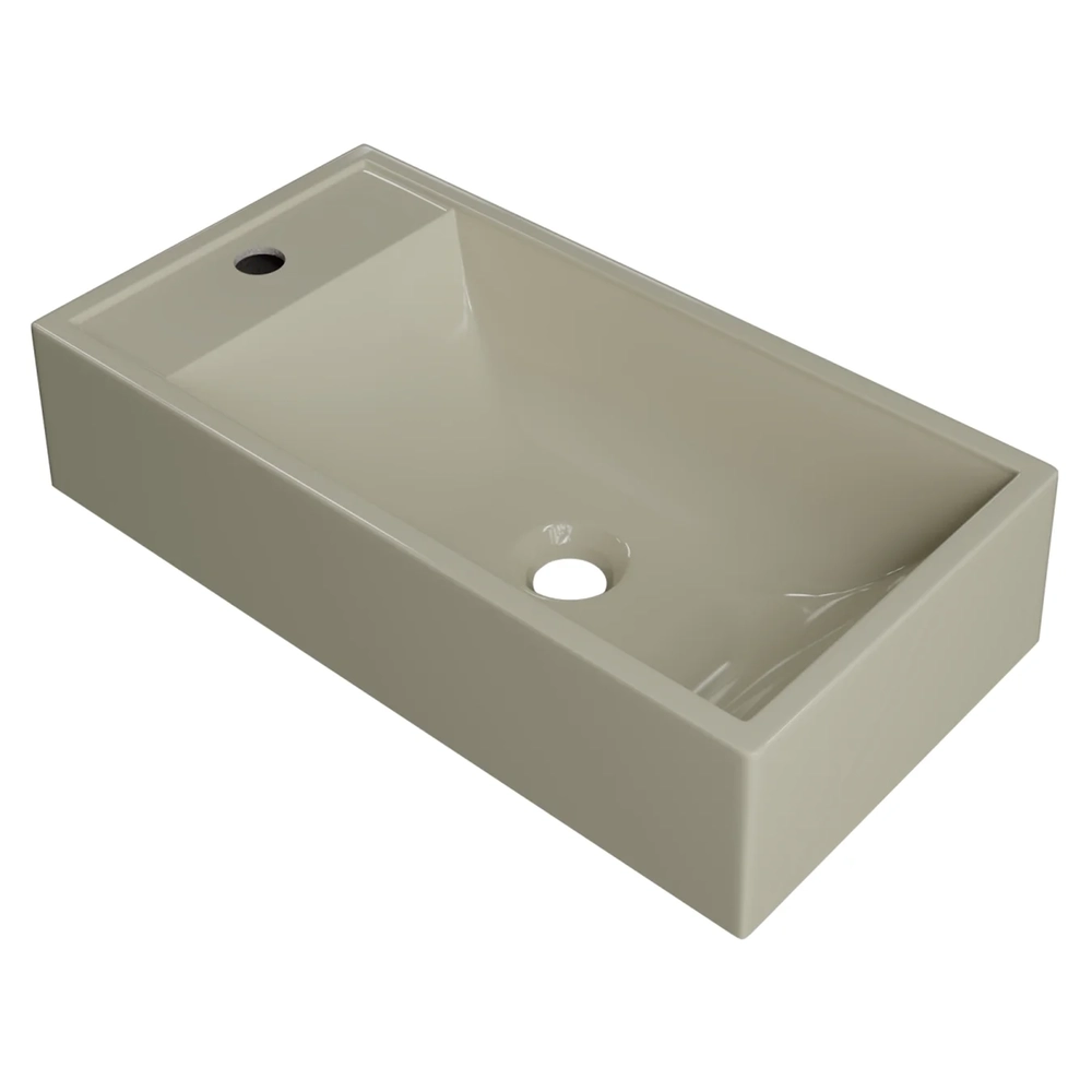 Cuba Pia de Apoio Para Banheiro Retangular 54cm Alva C08 Bege - Mpozenato