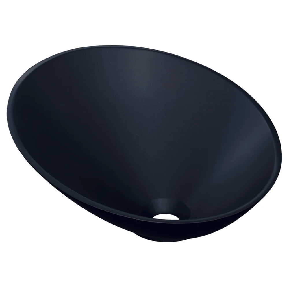 Cuba Pia Para Banheiro Meia Lua 39cm Thaís C08 Preto - Mpozenato