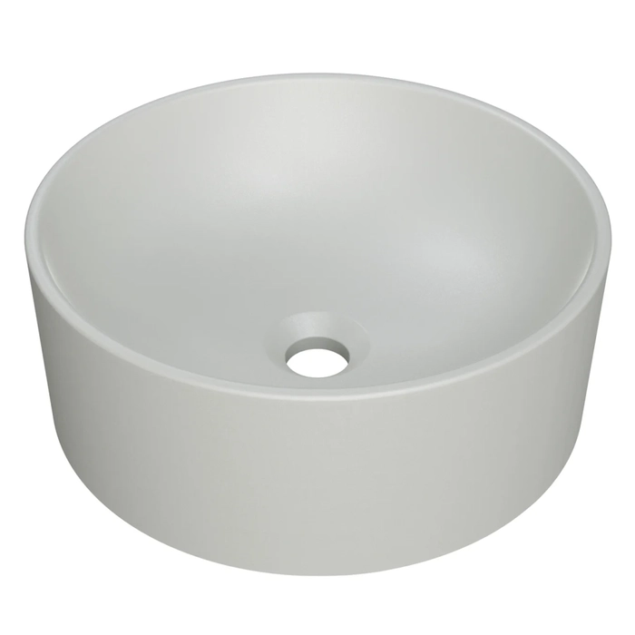 Cuba Pia Para Banheiro Redonda 34cm Sara C08 Cinza - Mpozenato