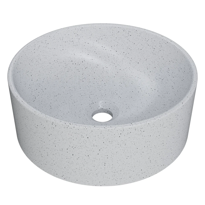 Cuba Pia Para Banheiro Redonda 34cm Sara C08 Branco Granit - Mpozenato