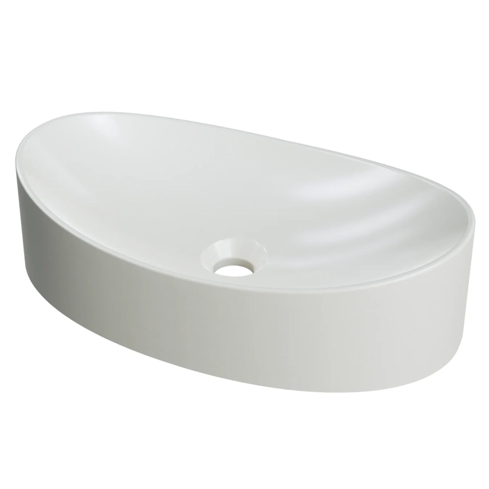 Cuba Pia Para Banheiro Oval Canoa 46cm Tânia C08 Bege - Mpozenato