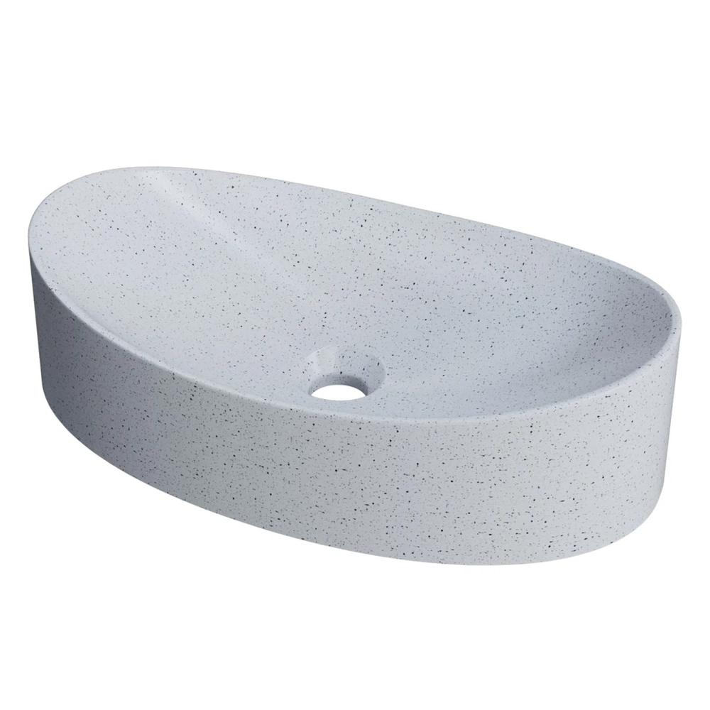 Cuba Pia Para Banheiro Oval Canoa 46cm Tânia C08 Branco Granit - Mpozenato