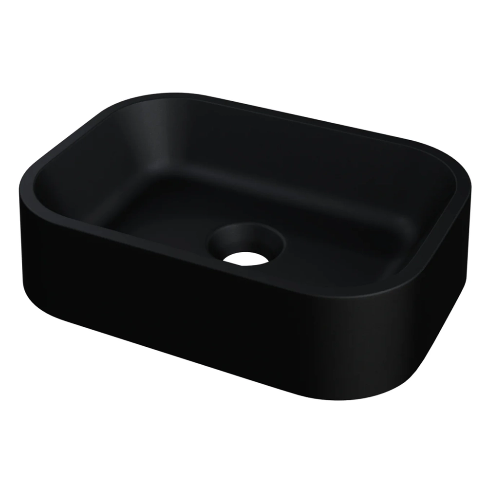 Cuba Pia Para Banheiro Retangular 38cm Dalila C08 Preto - Mpozenato