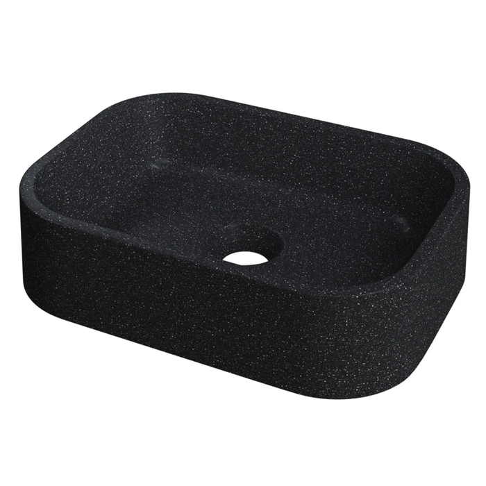 Cuba Pia Para Banheiro Retangular 38cm Dalila C08 Preto Granit - Mpozenato