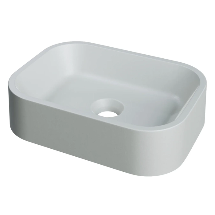 Cuba Pia Para Banheiro Retangular 38cm Dalila C08 Cinza - Mpozenato