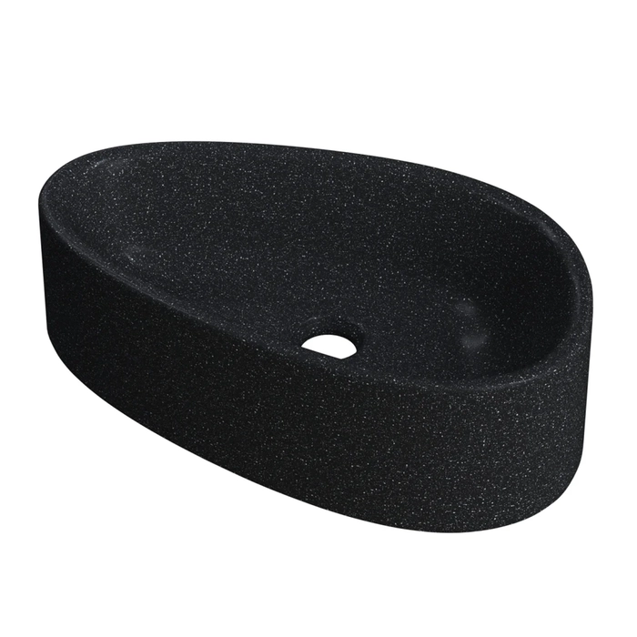 Cuba Pia Para Banheiro Gota 43cm Maitê C08 Preto Granit - Mpozenato