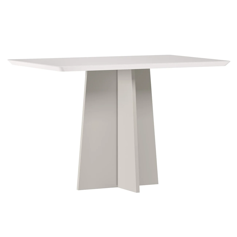 Mesa de Jantar Retangular 120cm 4 Lugares Zuma Off N02      - Mpozenato