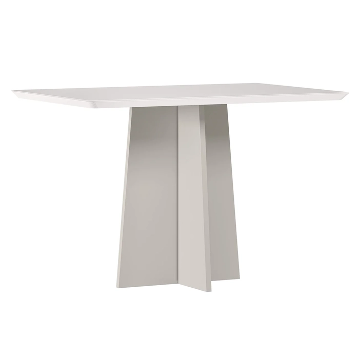 Mesa de Jantar Retangular 120cm 4 Lugares Zuma Off N02      - Mpozenato