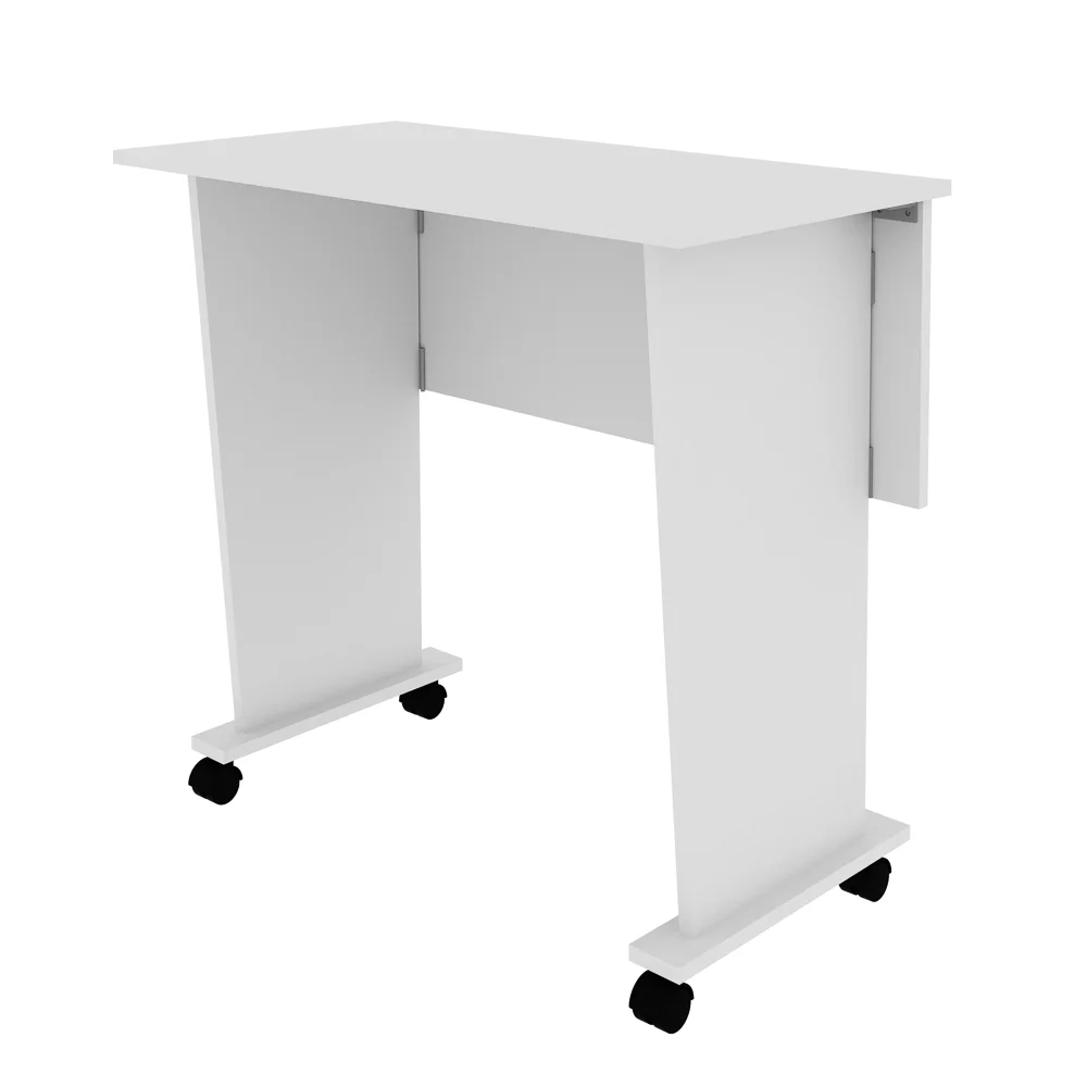 Mesa para Notebook com rodízios ME4117 Branco - Tecno Mobili