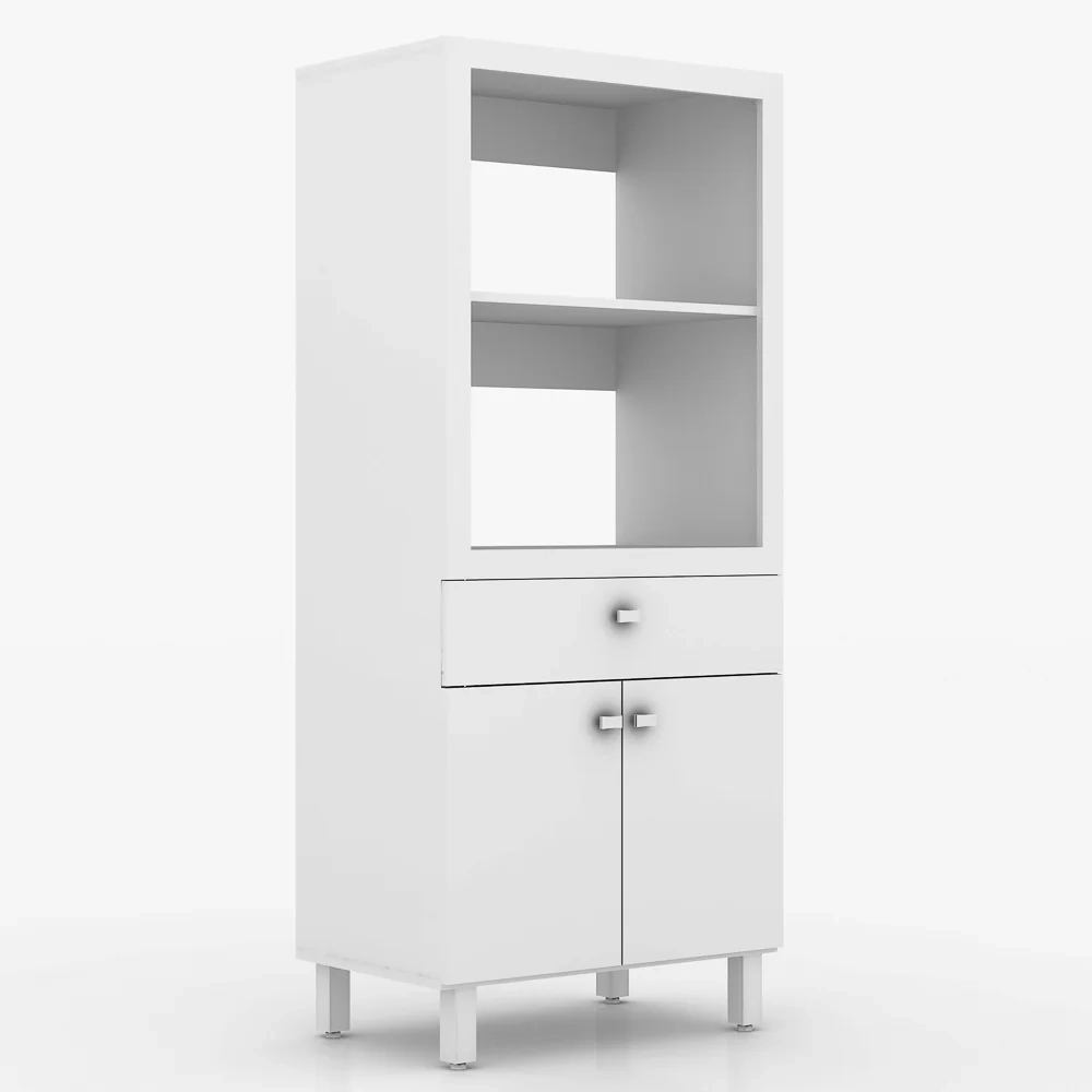 Armário Cozinha 68cm Torre Quente BL3305 Branco - Tecno Mobili