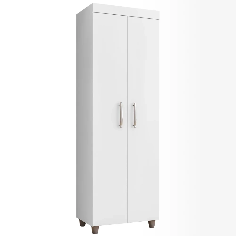 Armário Multiuso 02 Portas Rafaela Branco - Nathy Móveis