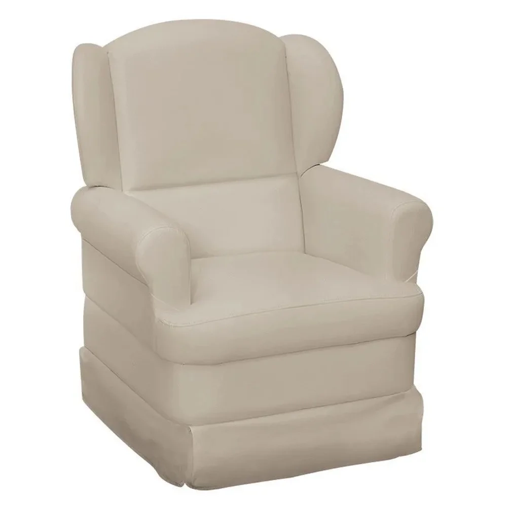 Poltrona de Amamentação Sabrina Sintético Bege - Phoenix Baby