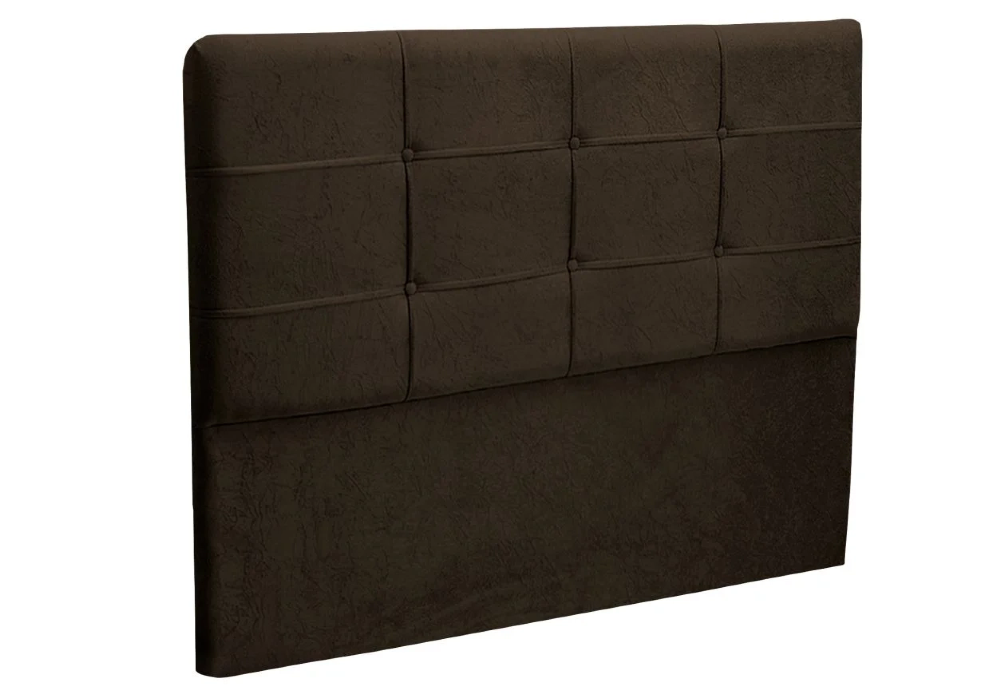 Cabeceira Cama Box Casal Queen 160cm London Veludo Chocolate - JS Móveis