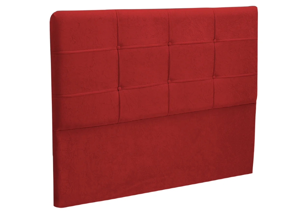 Cabeceira Cama Box Casal Queen 160cm London Veludo Vermelho - JS Móveis