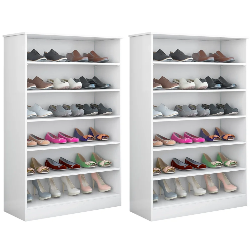 Kit 2 Armários Multiuso Sapateira Bella Branco - Phoenix