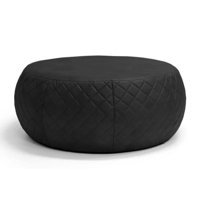 Puff Decorativo Golf 105cm Tressê C05 Sintético Preto - Domi