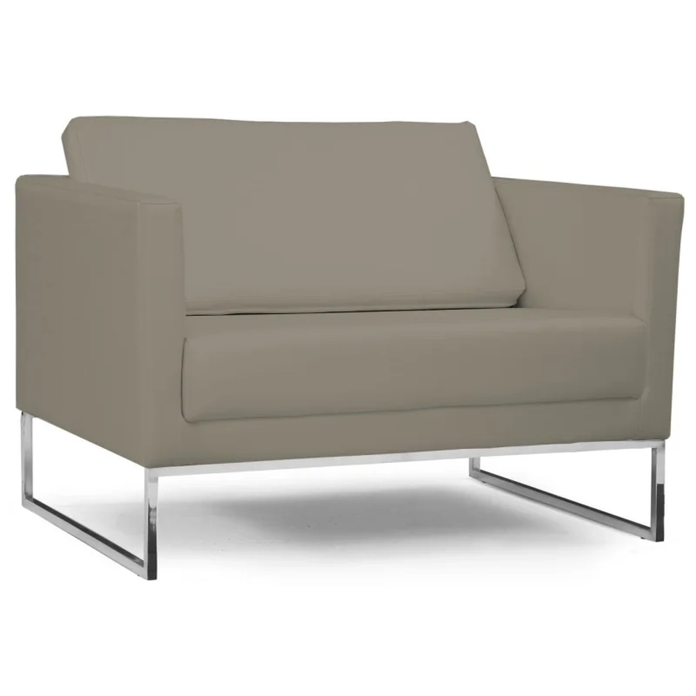 Poltrona Decorativa Maia 106cm C19 Corano Bege Escuro - Domi