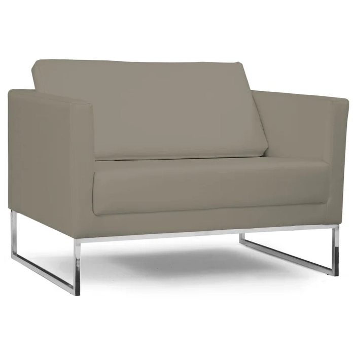 Poltrona Decorativa Maia 106cm C19 Corano Bege Escuro - Domi