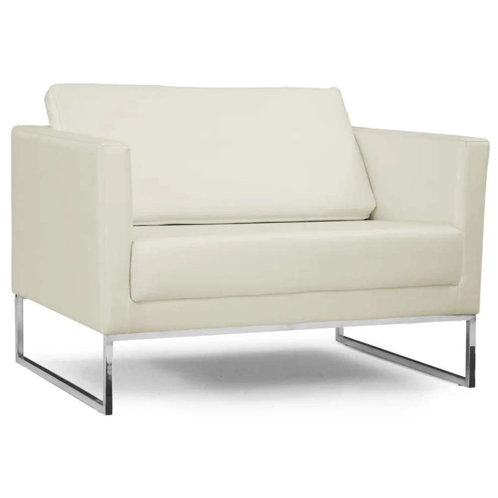 Poltrona Decorativa Maia 106cm C26 Corano Bege Claro - Domi