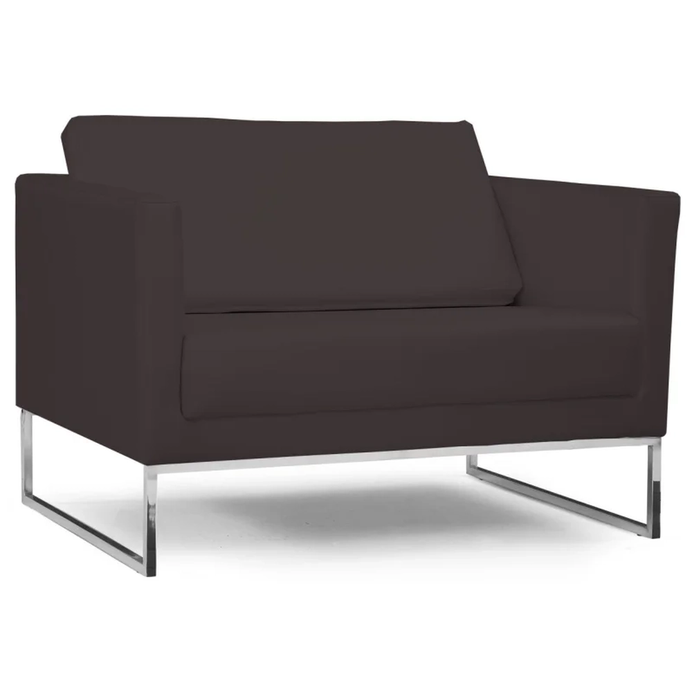 Poltrona Decorativa Maia 106cm C34 Corano Marrom - Domi