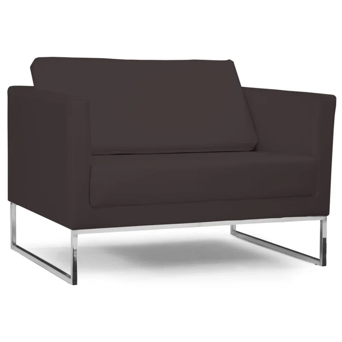 Poltrona Decorativa Maia 106cm C34 Corano Marrom - Domi