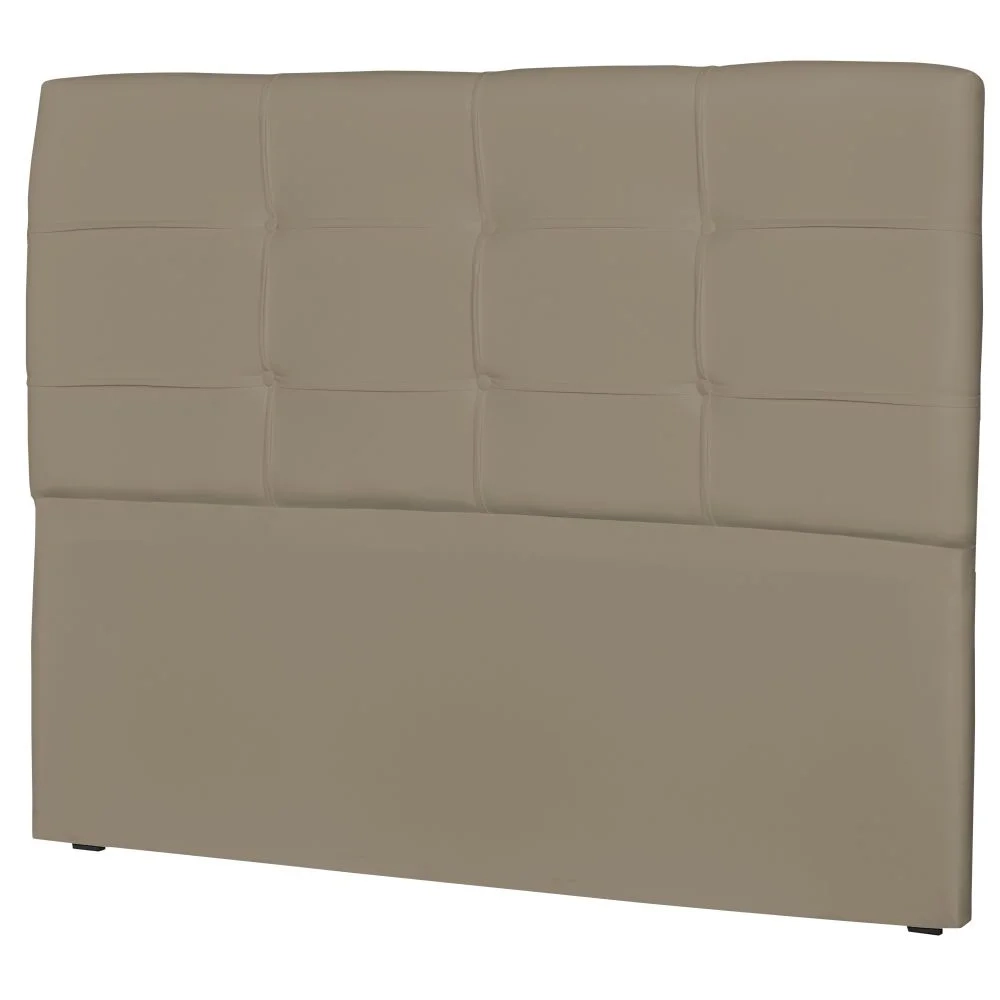 Cabeceira Casal Cama Box 160 cm London Sintético Areia - JS Móveis