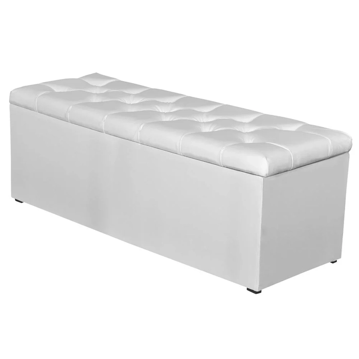 Calçadeira Baú 160 cm Paris Corano Branco - JS Móveis