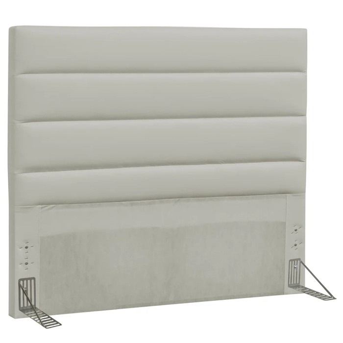 Cabeceira Casal King 195cm Greta Sintético Bege Z51 - Mpozenato