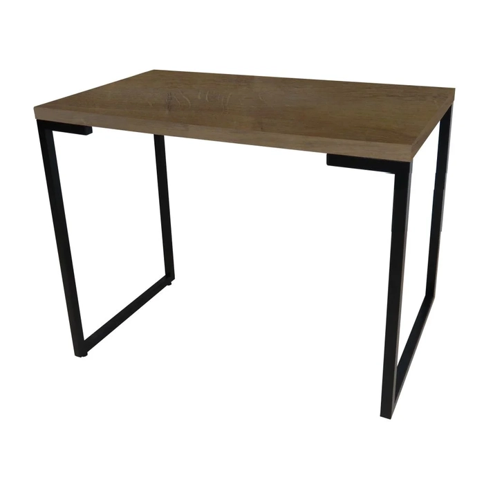 Mesa Escritório Estilo Industrial Porto 90cm Z34 Castanho - Mpozenato