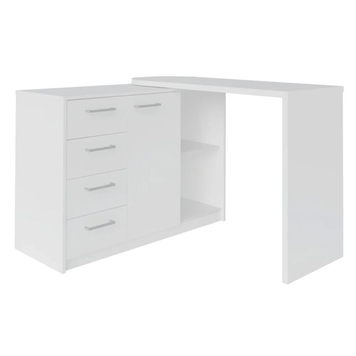 Mesa para Computador Escrivaninha Logan Web Branco - Artany