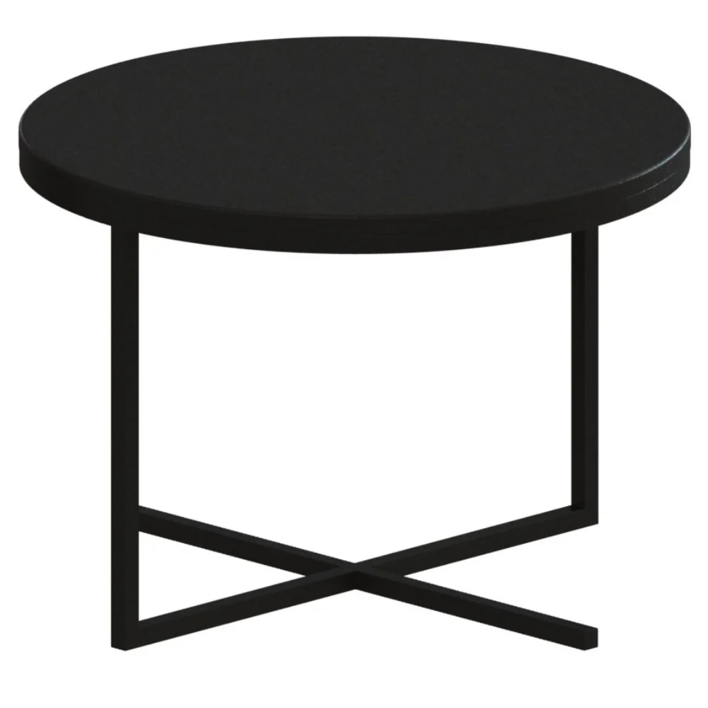 Mesa de Centro Média Volpi 24815 Preto - Artesano