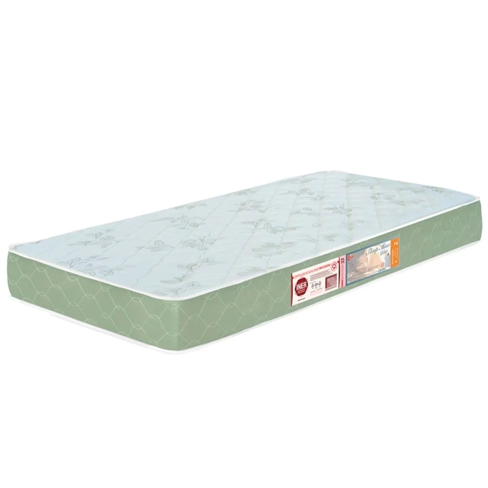 Colchão Solteiro Sleep Max 78x188x18cm Branco/Verde - Castor
