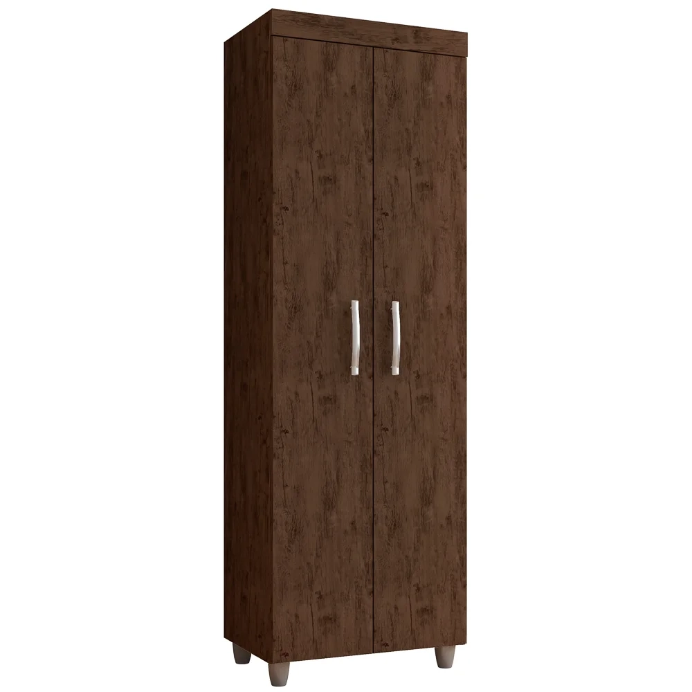 Armário Multiuso 02 Portas Rafaela Chocolate - Nathy Móveis