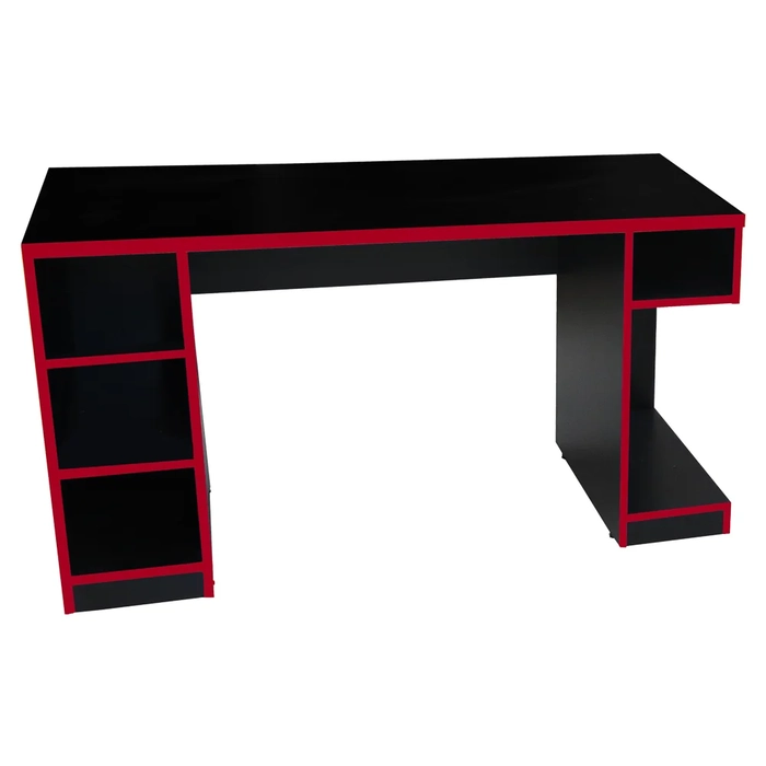 Mesa Para Computador Notebook Gamer Pro Preto/Vermelho - Fit Mobel