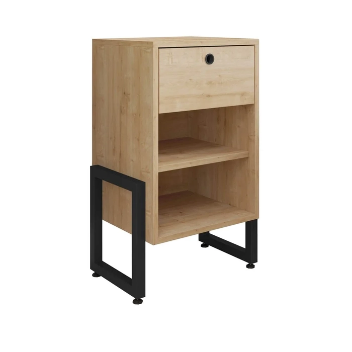 Mesa de Cabeceira Wolli 1 Gaveta Nature - Fit Mobel