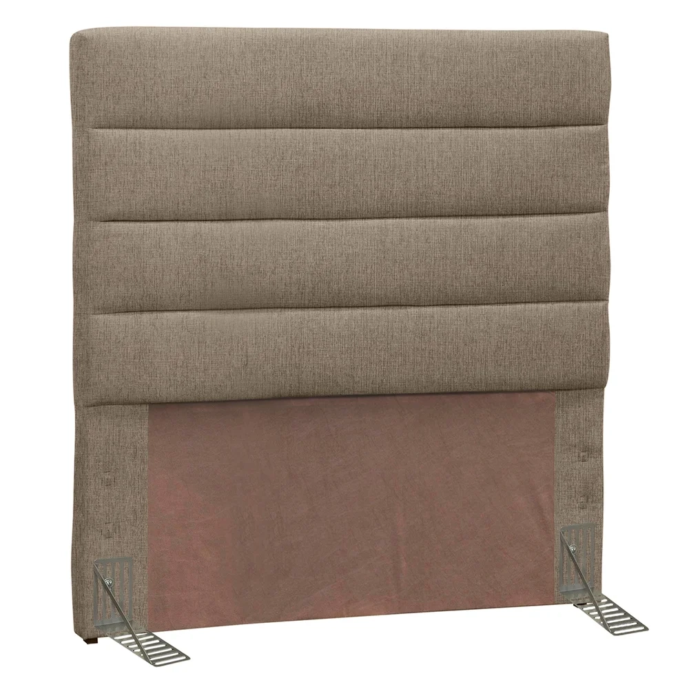 Cabeceira Solteiro 90cm Greta Linho Areia Z51 - Mpozenato