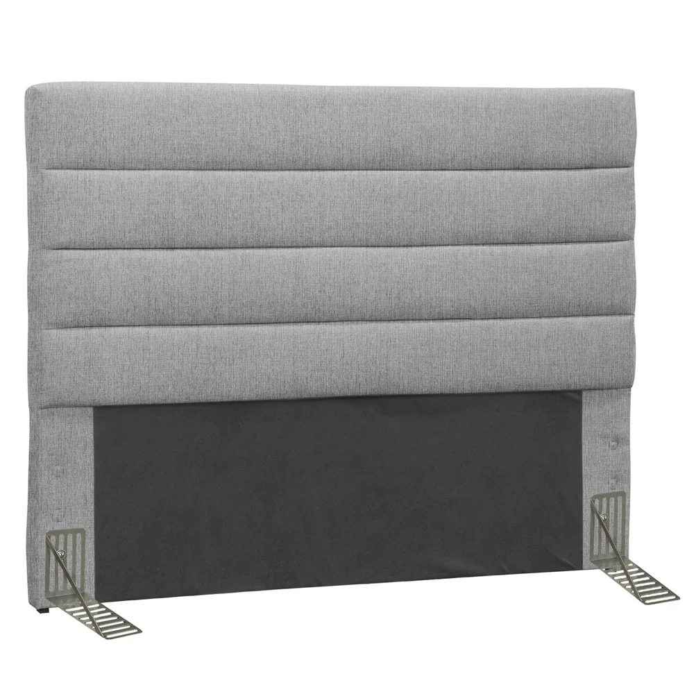 Cabeceira Casal King 195cm Greta Linho Cinza Z51 - Mpozenato