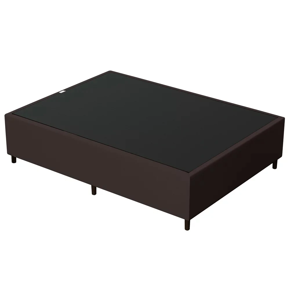 Base para Cama Box Casal 138x188cm Hit Z04 Sintético Marrom - Mpozenato