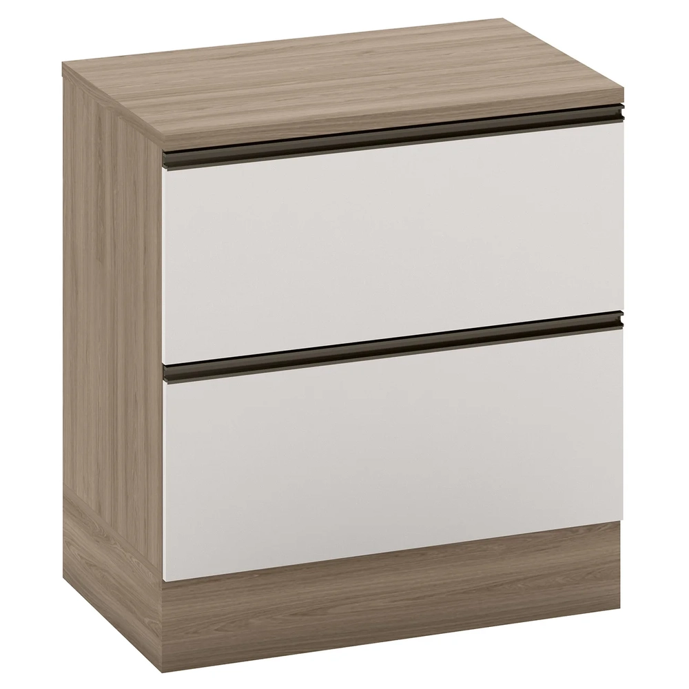 Balcão de Cozinha Cooktop 80cm Grace Carvalho Oak/Off White Z44 - Mpozenato