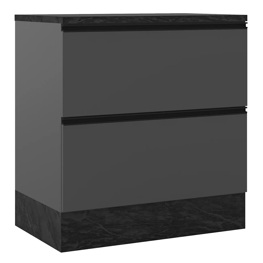 Balcão de Cozinha Cooktop 80cm Grace Grafite Z44            - Mpozenato