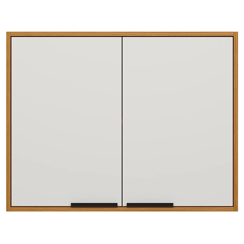 Armário de Cozinha Aéreo 80cm Nala Freijó UV/Off Acetinado Z44 - Mpozenato