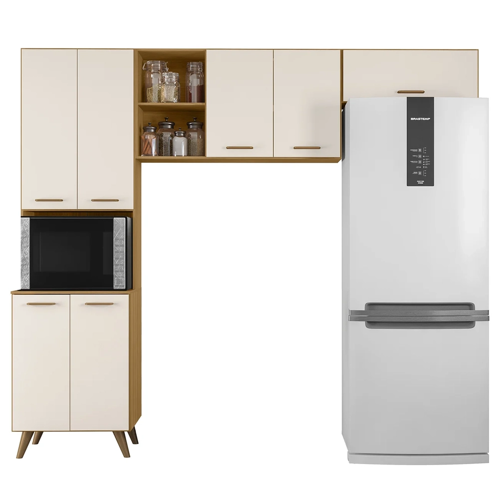 Armário de Cozinha Amélia Freijó UV/Off Acetinado Z44       - Mpozenato