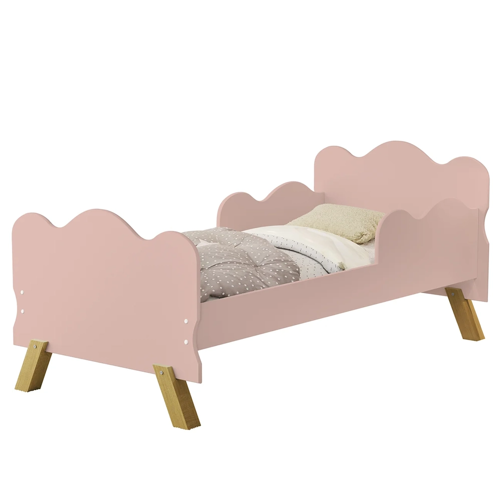 Mini Cama Infantil 148x68cm Proteção Lateral Vivi Rose Z53  - Mpozenato