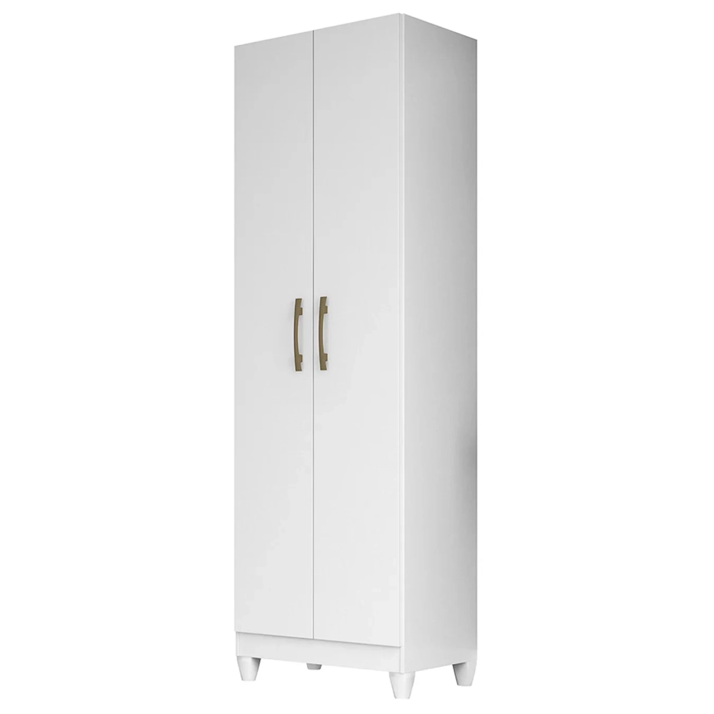 Armário Multiuso Lavanderia 55cm 2 Portas Staxx Branco Z17   - Mpozenato