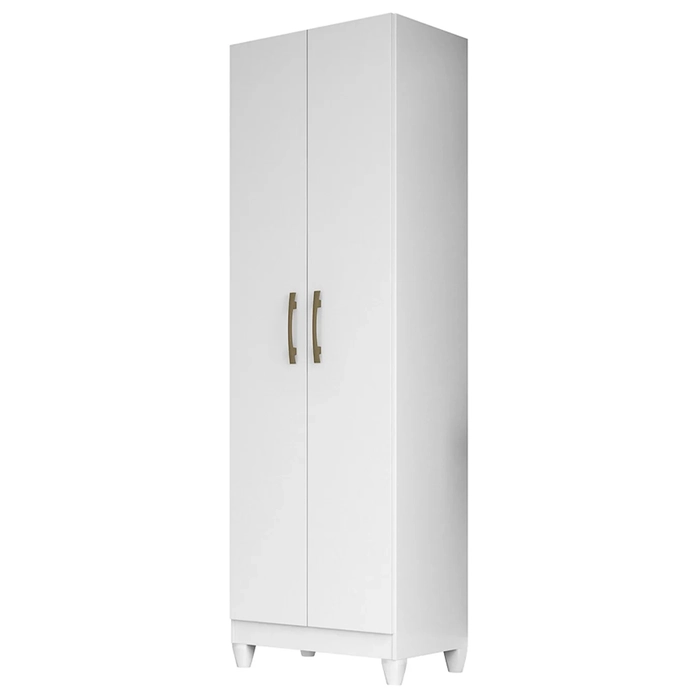Armário Multiuso Lavanderia 55cm 2 Portas Staxx Branco Z17   - Mpozenato