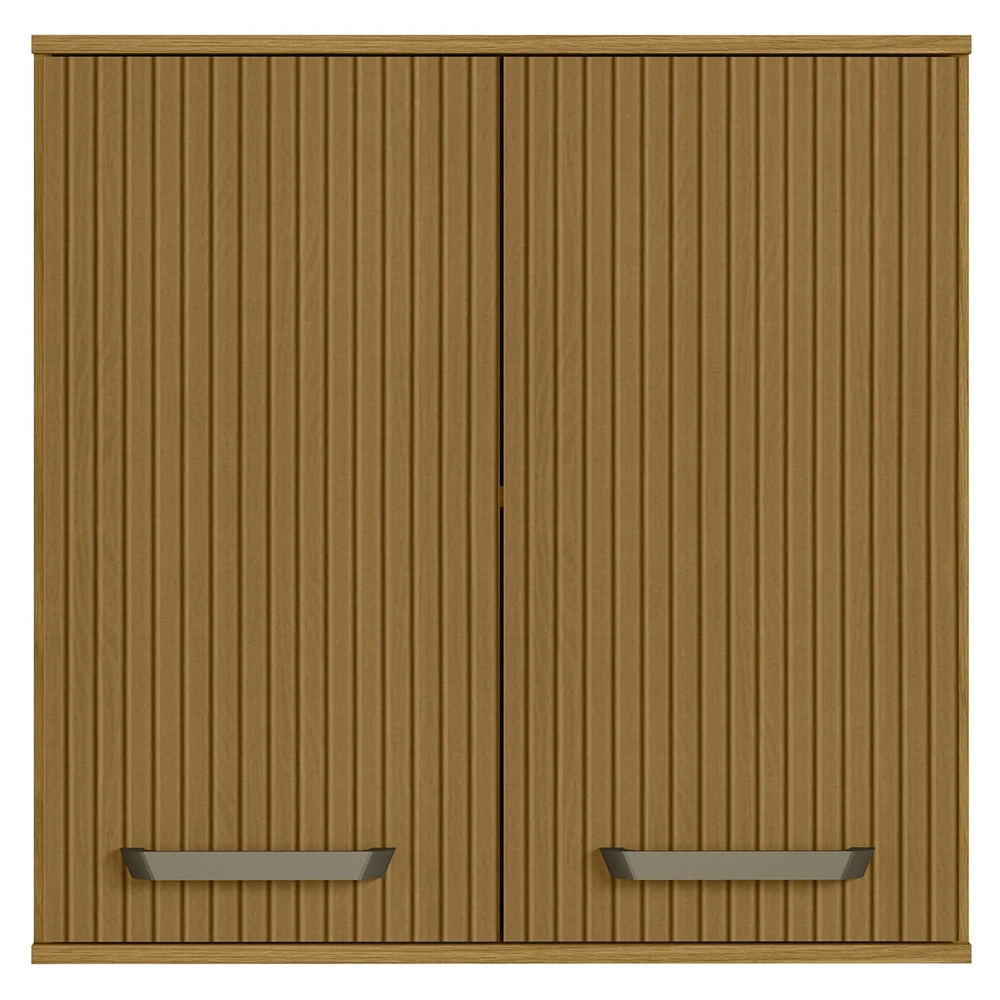 Armário de Cozinha Aéreo 80cm Rita Freijó/Ripado Z44        - Mpozenato