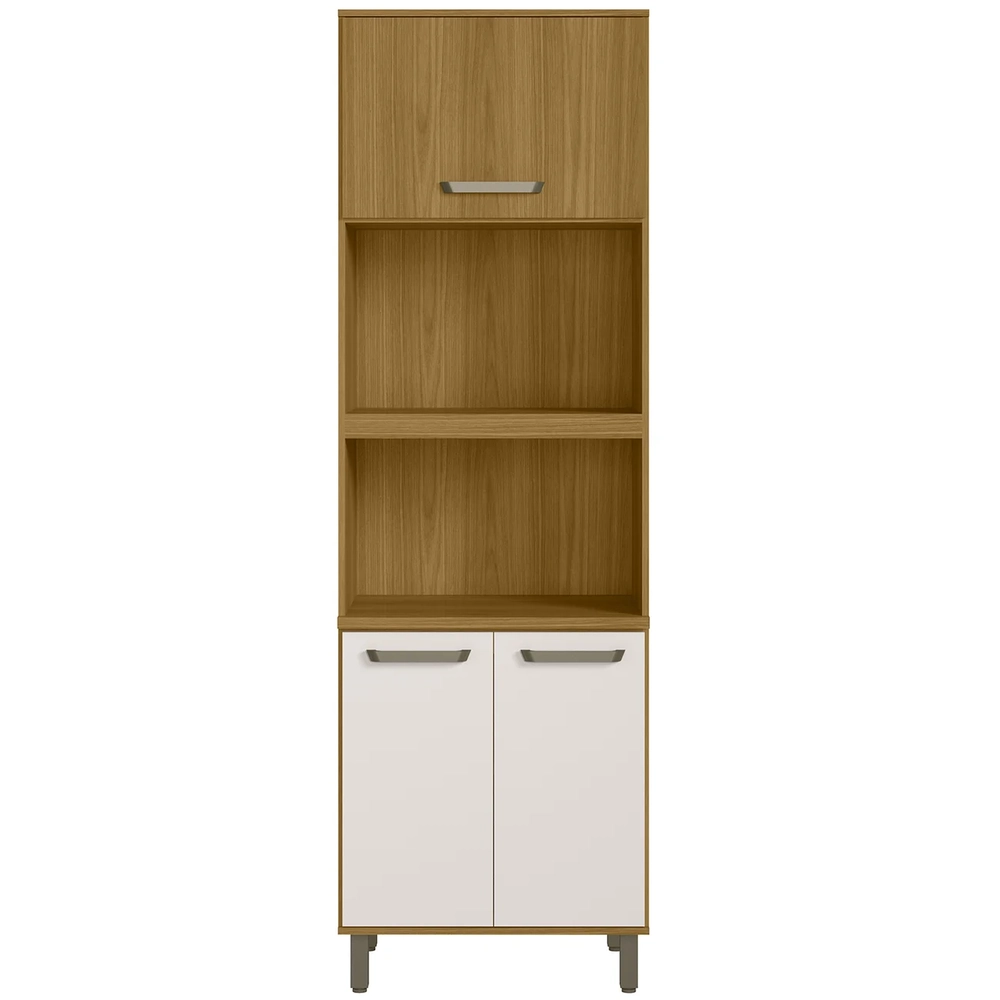 Paneleiro de Cozinha Torre Quente Rita Freijó/Off Acetinado Z44 - Mpozenato