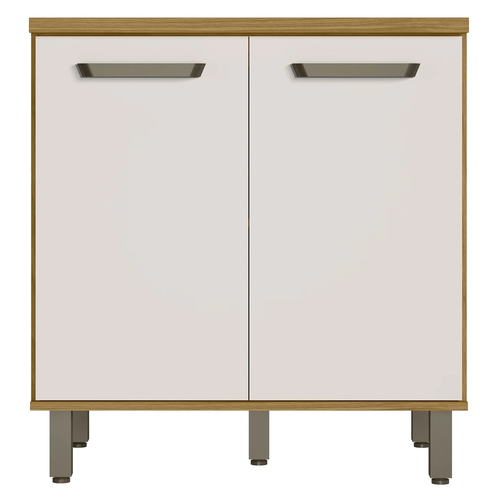 Balcão de Cozinha Para Cooktop 80cm Rita Freijó/Off Acetinado Z44 - Mpozenato