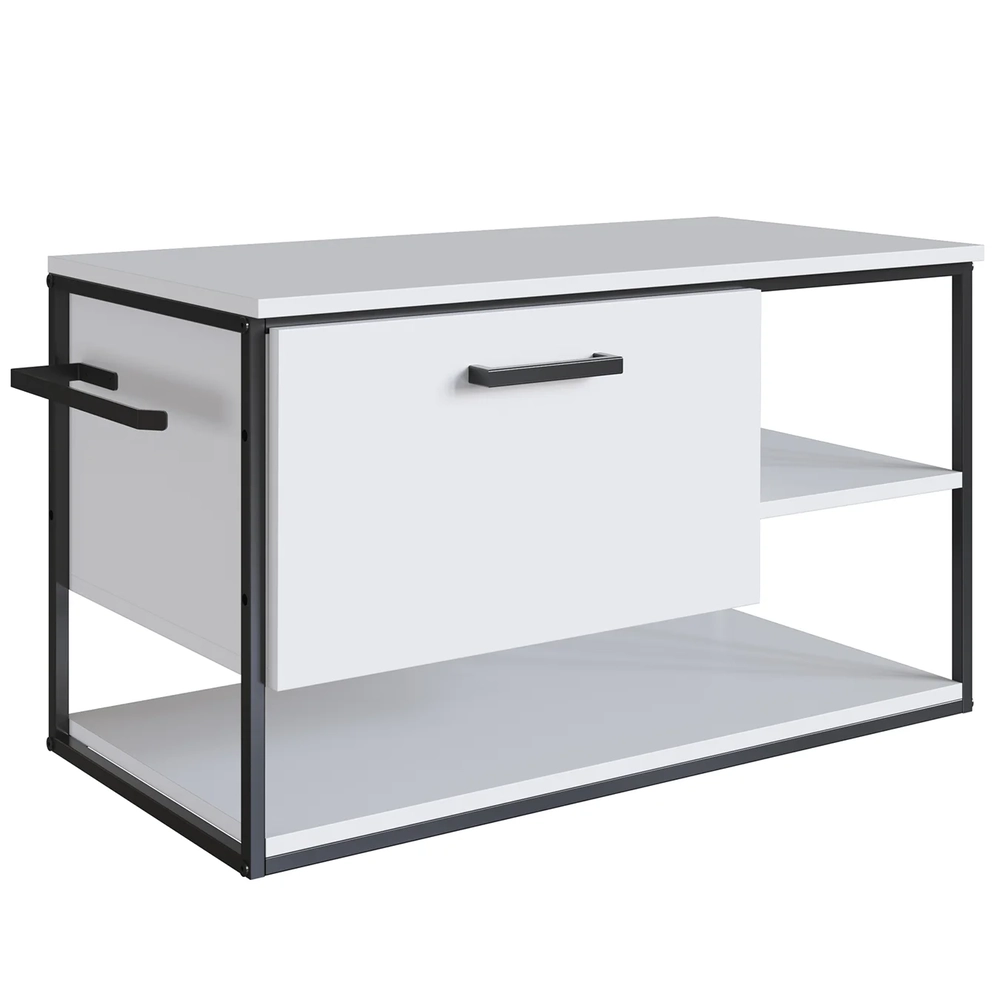 Gabinete de Banheiro Suspenso 80cm Para Cuba Yuri Branco Z54 - Mpozenato