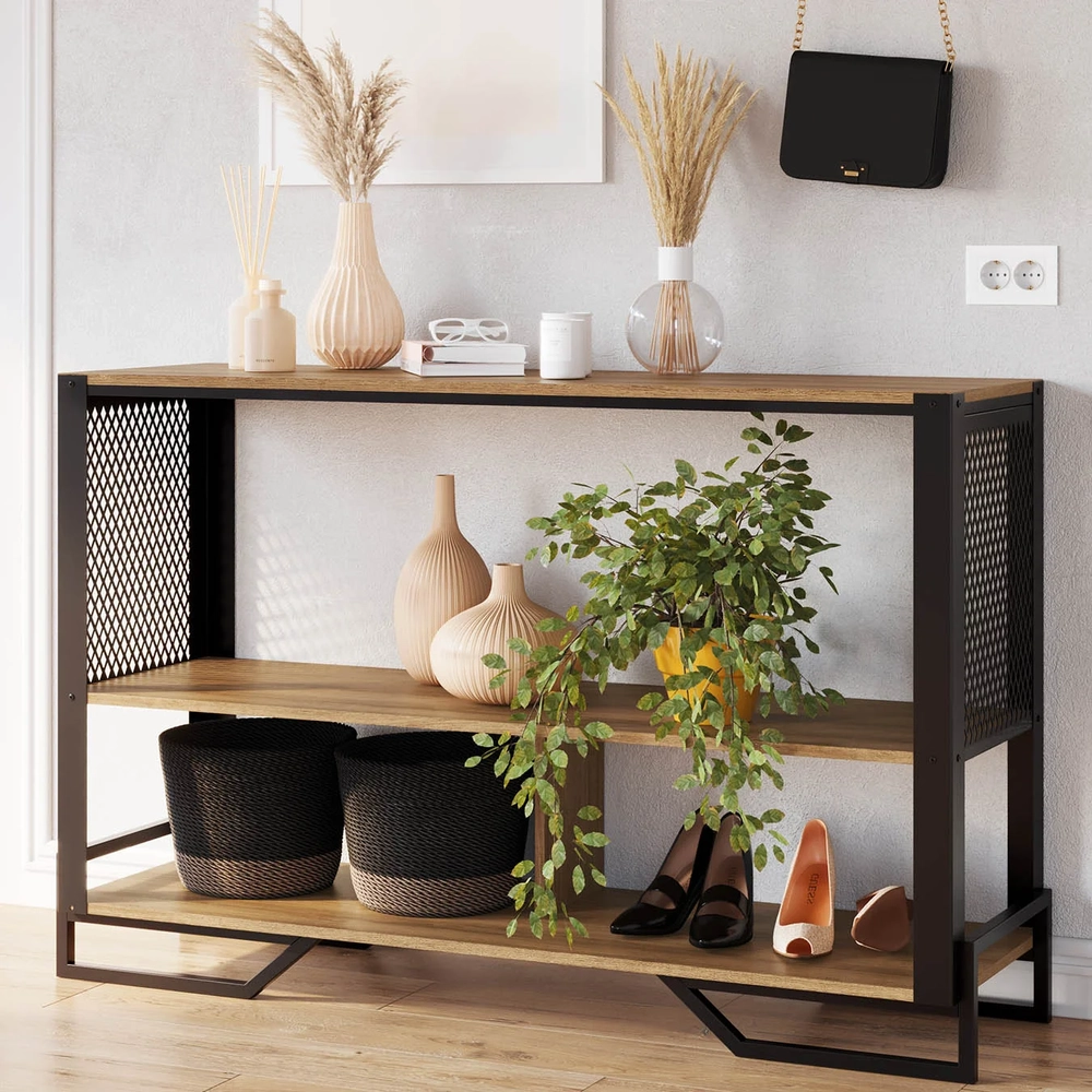 Aparador Industrial Sala de Estar 134cm Telado Rebu Mel Z54 - Mpozenato